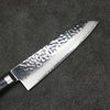 Seisuke Seiun VG10 33 Layer Damascus Santoku 180mm Navy blue Pakka wood Handle with Sheath - Japanny - Best Japanese Knife