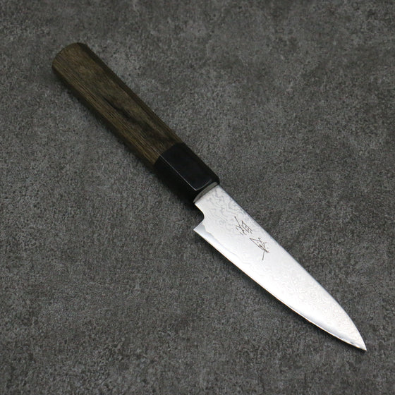 Seisuke VG10 Damascus Petty-Utility 105mm Gray Pakka wood Handle - Japanny - Best Japanese Knife