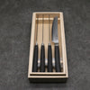 Shizu Set of 4 VG10 Damascus Steak 130mm Black Pakka wood Handle - Japanny - Best Japanese Knife