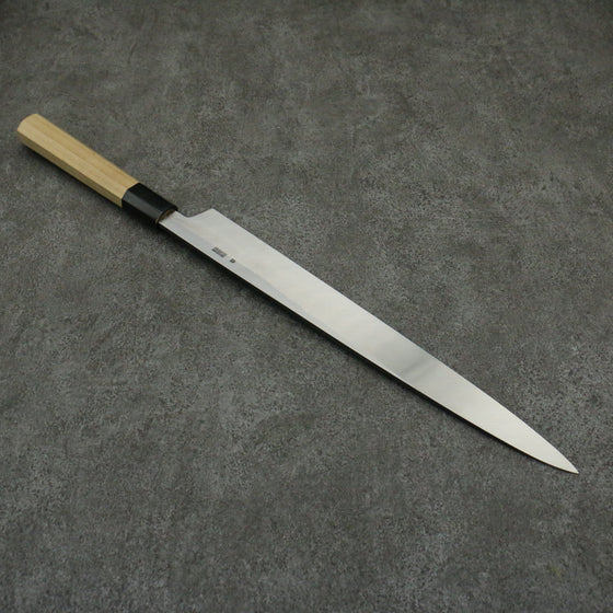 Kikuzuki White Steel No.2 Kurouchi Yanagiba 300mm Magnolia Handle - Japanny - Best Japanese Knife