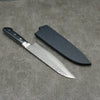 Seisuke Seiun VG10 33 Layer Damascus Santoku 180mm Navy blue Pakka wood Handle with Sheath - Japanny - Best Japanese Knife