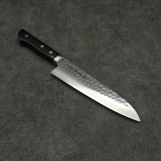 Kanetsune VG1 Hammered Gyuto 180mm Black Pakka wood Handle - Japanny - Best Japanese Knife