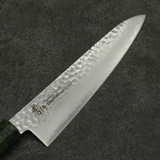 Sakai Takayuki VG10 33 Layer Damascus Gyuto 240mm Stabilized wood Handle - Japanny - Best Japanese Knife