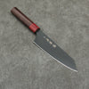 Sakai Takayuki Kurokage VG10 Hammered Teflon Coating Kiritsuke Santoku 160mm Rosewood Handle - Japanny - Best Japanese Knife