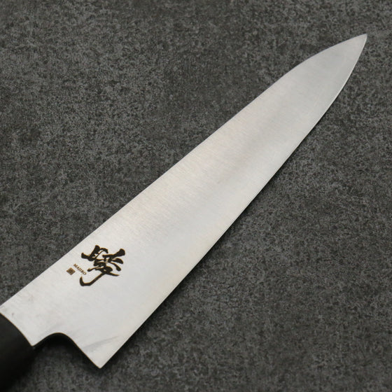 Shigeki Tanaka Majiro Silver Steel No.3 Petty-Utility 150mm Ebony Wood Handle - Japanny - Best Japanese Knife