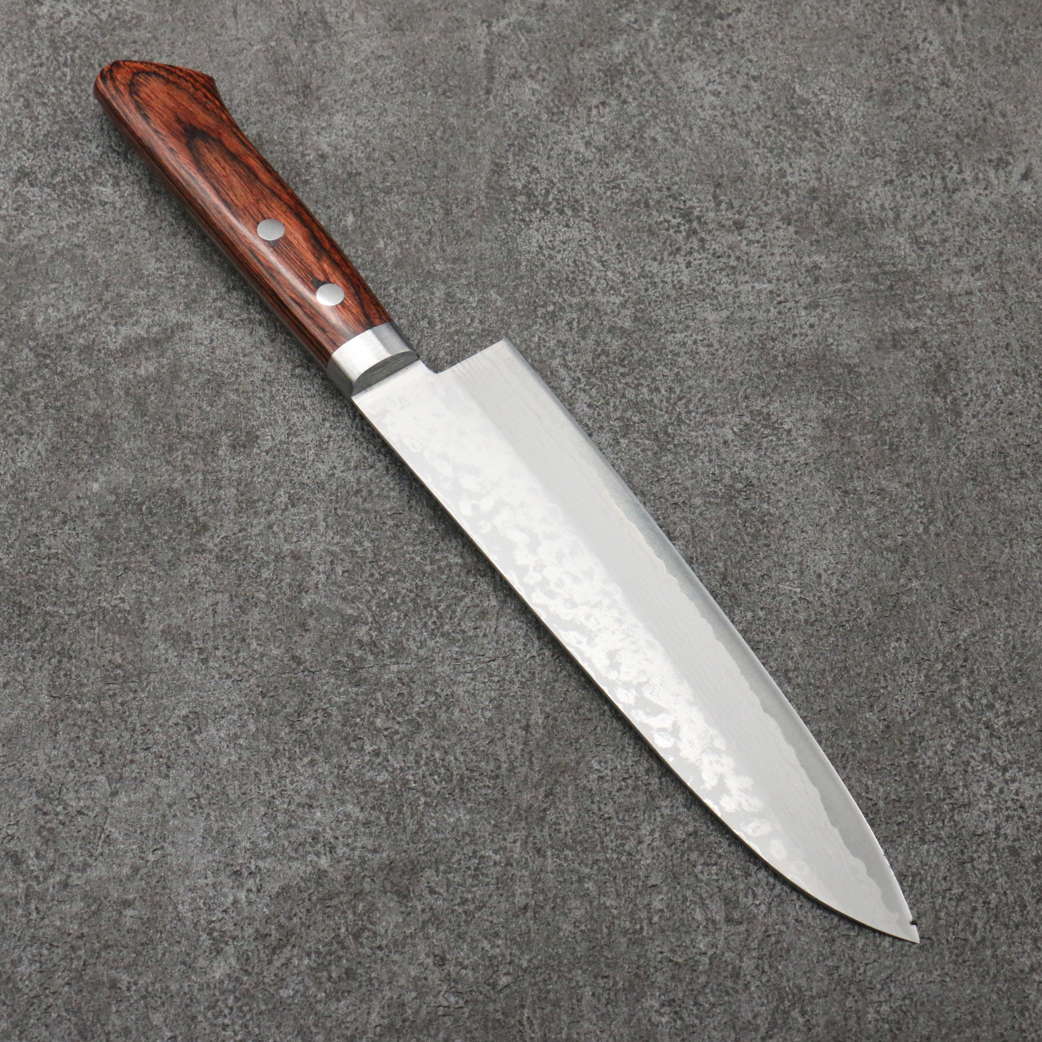 Kunihira Sairyu VG10 Damascus Gyuto 180mm Mahogany Handle - Japanny - Best Japanese Knife