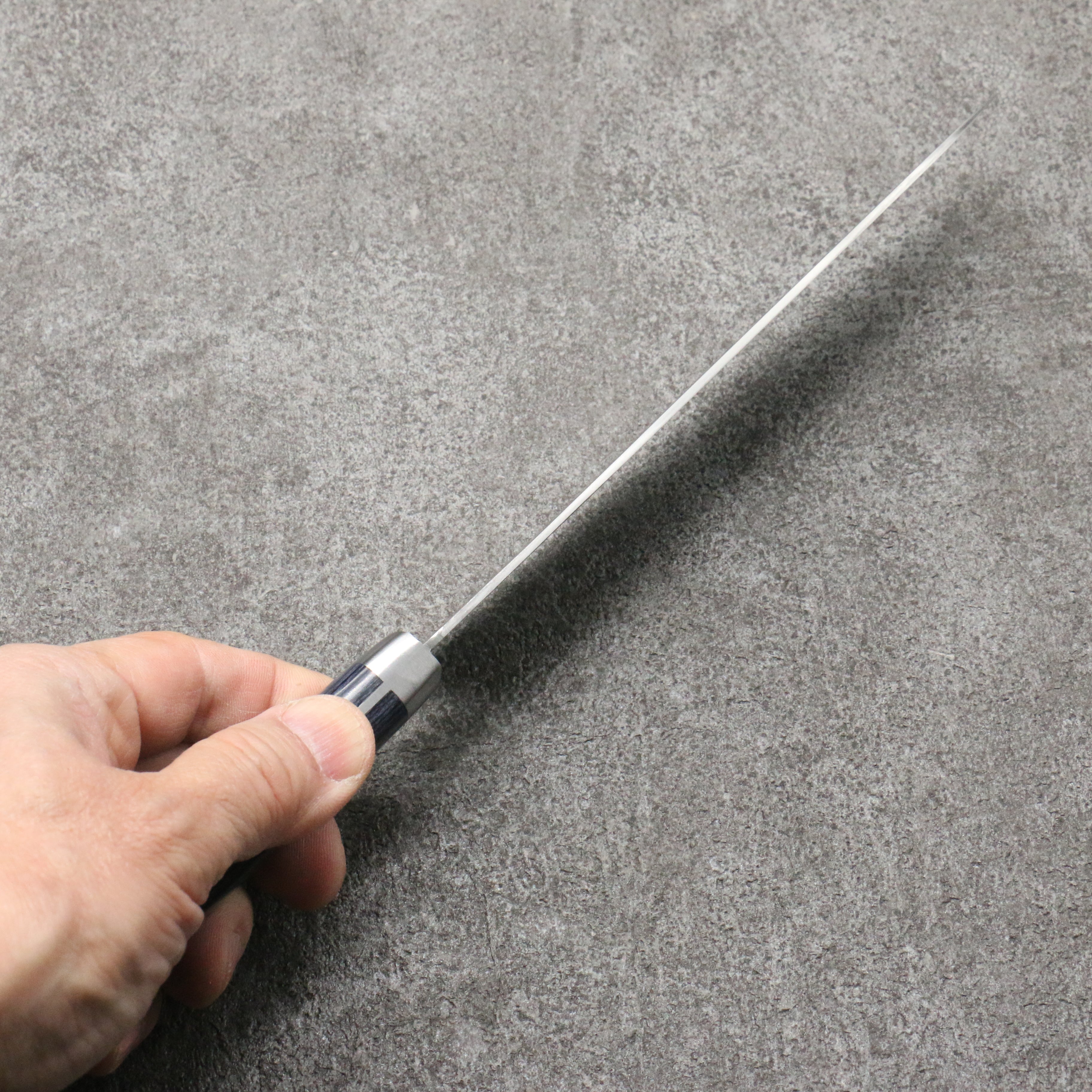 Kunihira Sairyu VG10 Damascus Gyuto  180mm Navy blue Pakka wood Handle - Japanny - Best Japanese Knife