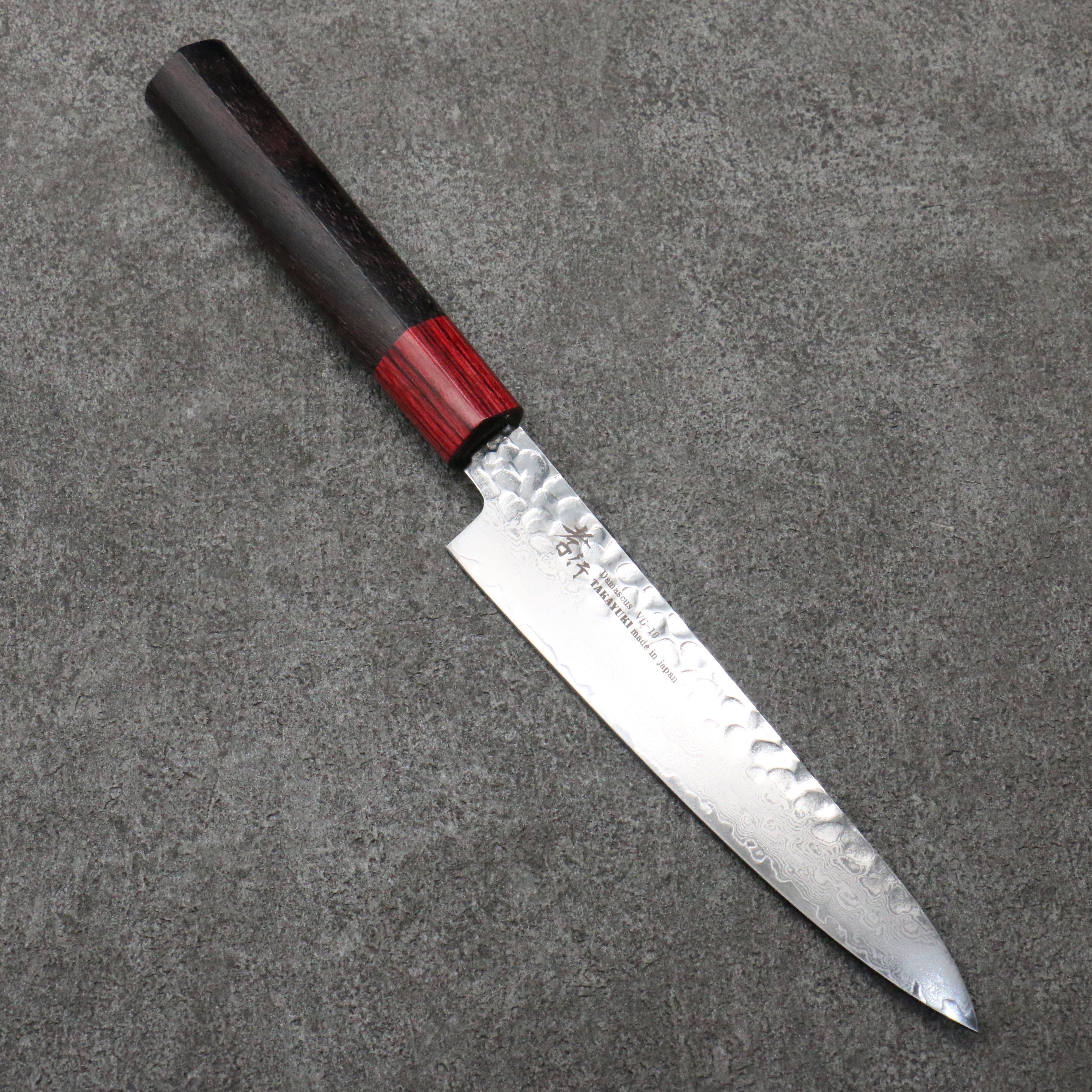 Sakai Takayuki VG10 Damascus Petty-Utility 150mm Rosewood Handle - Japanny - Best Japanese Knife