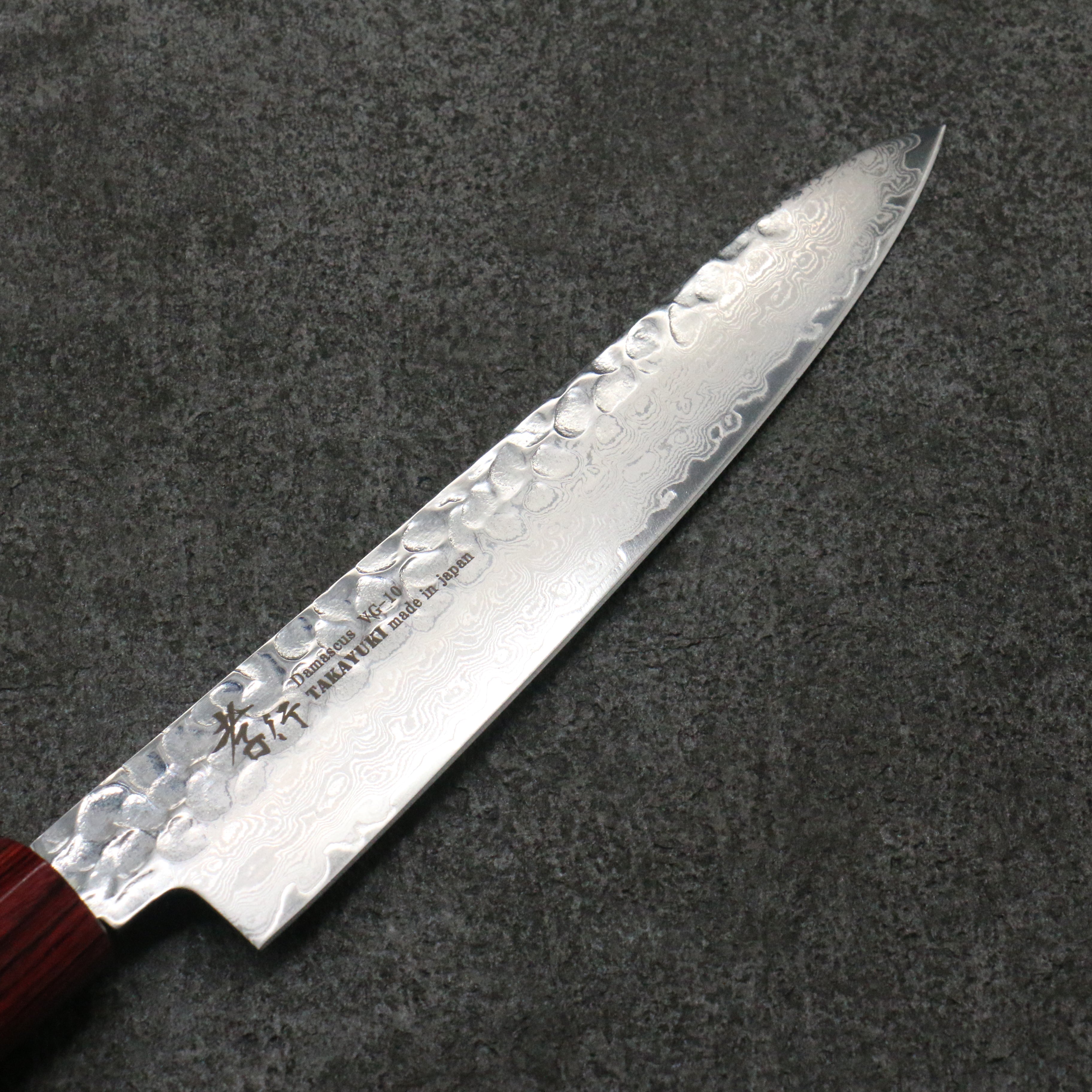 Sakai Takayuki VG10 Damascus Petty-Utility 150mm Rosewood Handle - Japanny - Best Japanese Knife
