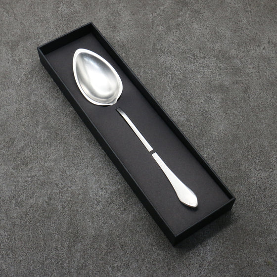 Gestura Silver metal Spoon  235mm - Japanny - Best Japanese Knife