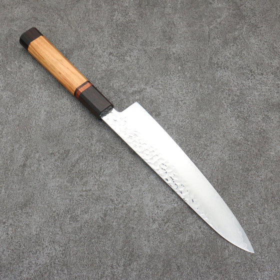 Sakai Takayuki VG10 33 Layer Damascus Gyuto 210mm Mountain cherry (12 sided) Handle - Japanny - Best Japanese Knife