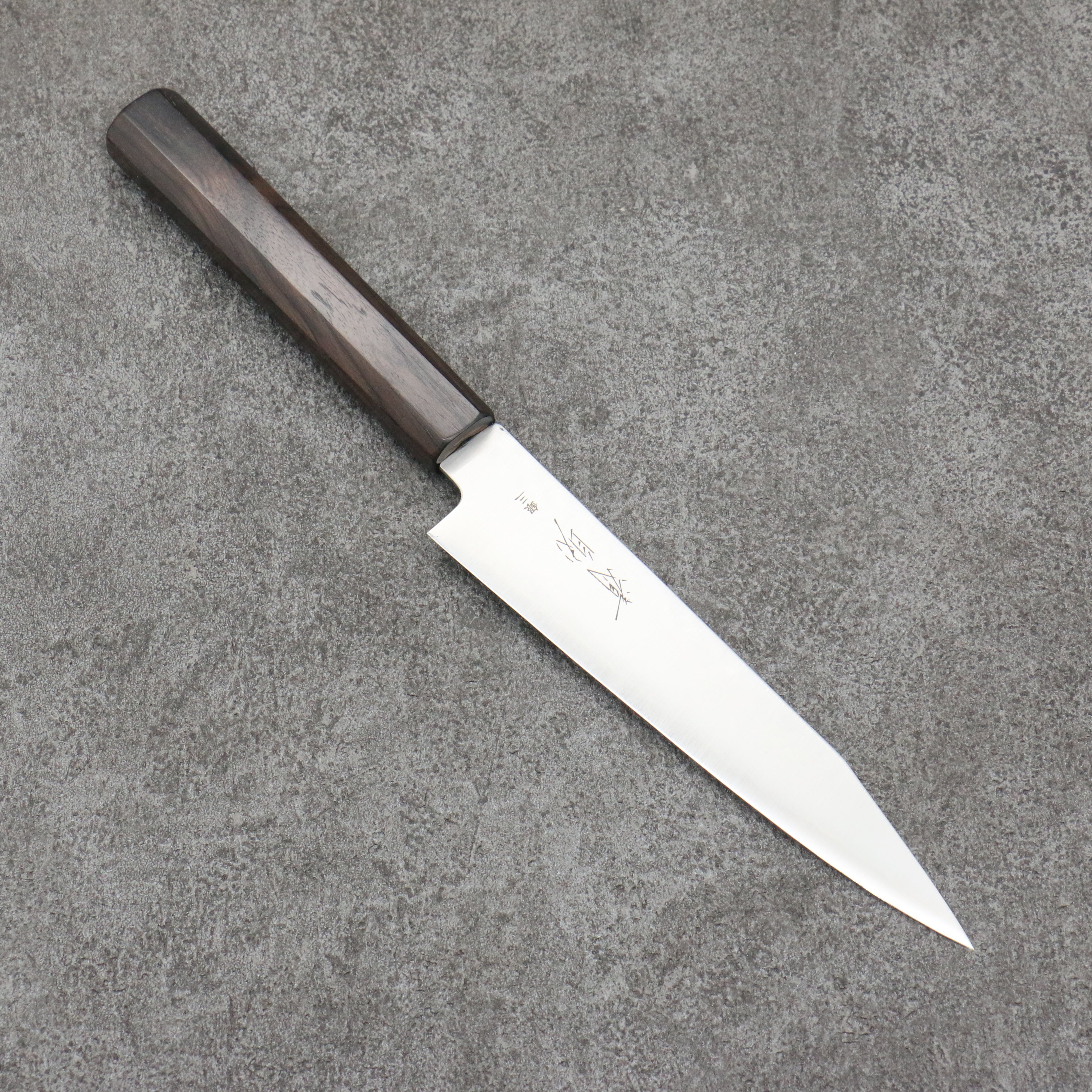 Seisuke Silver Steel No.3 Kiritsuke Petty-Utility 150mm Ebony Wood Handle - Japanny - Best Japanese Knife