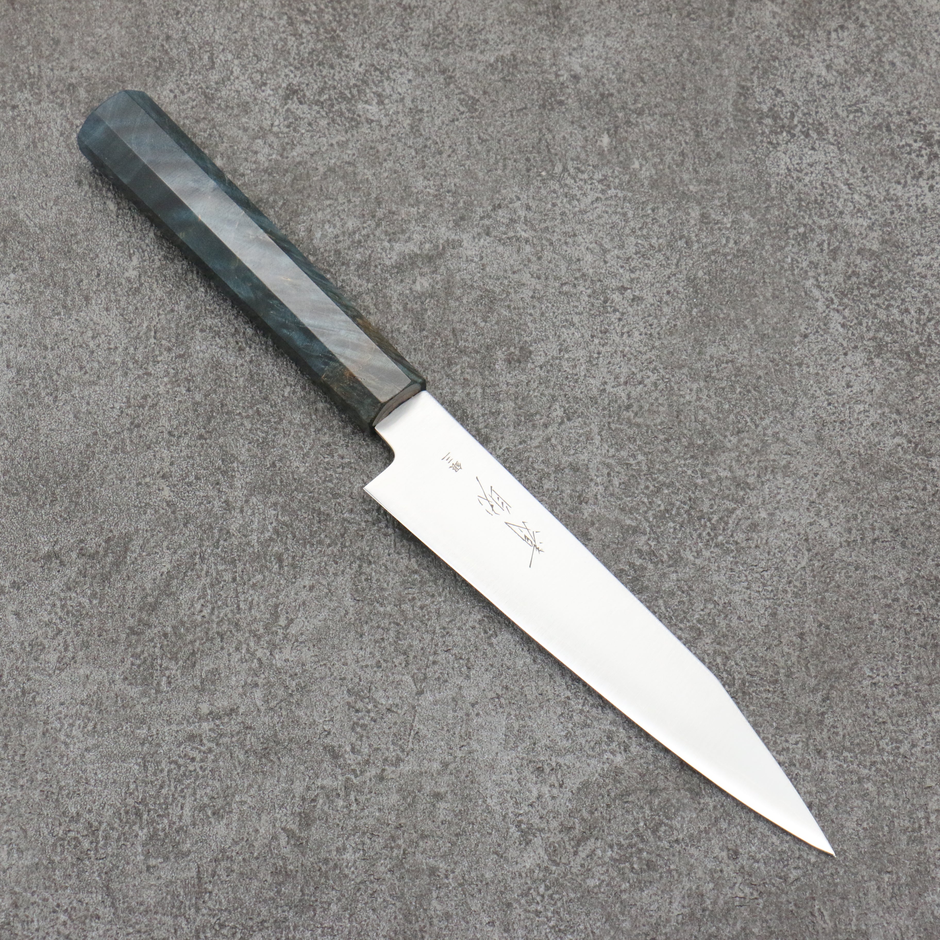 Seisuke Silver Steel No.3 Kiritsuke Petty-Utility 150mm Stabilized wood Handle - Japanny - Best Japanese Knife