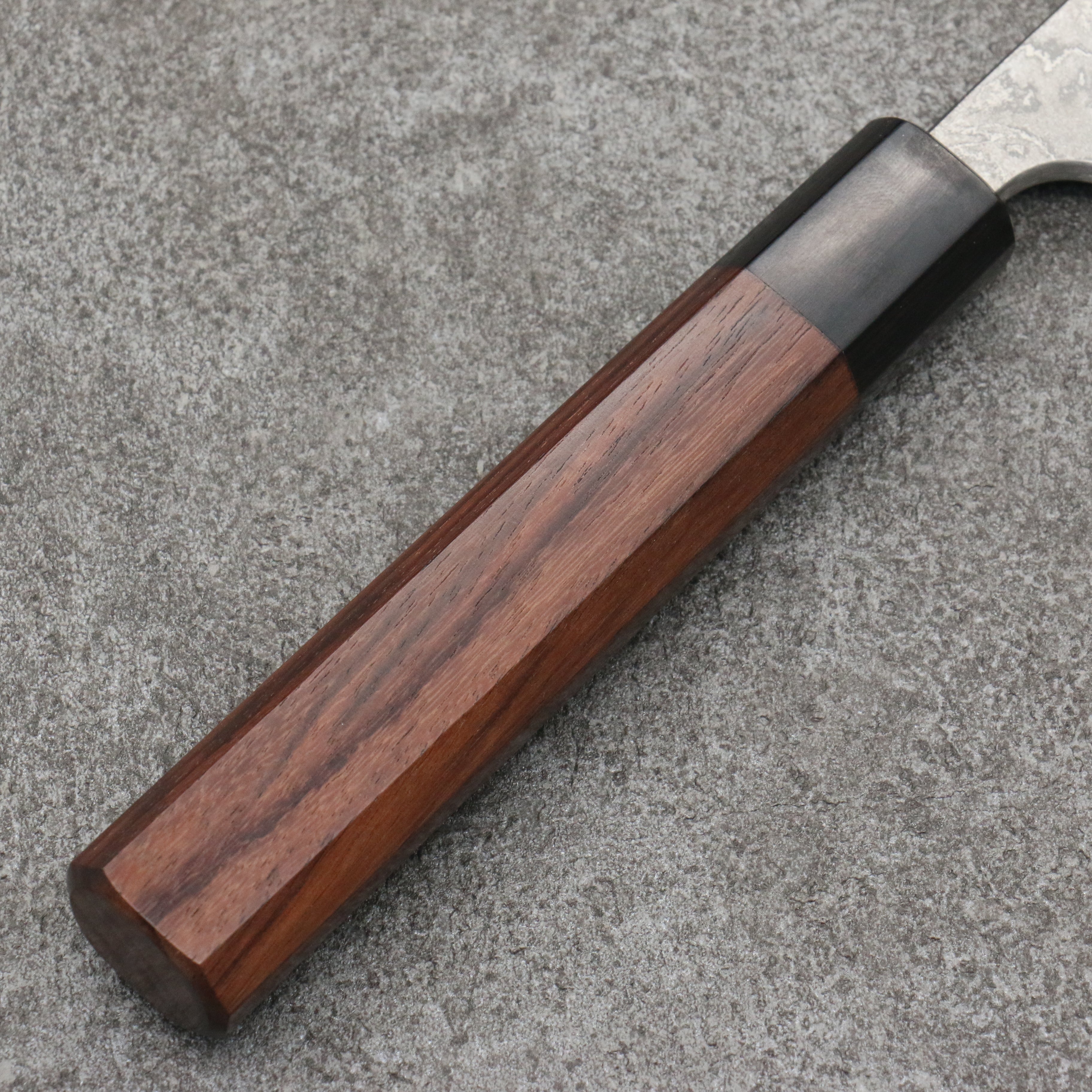 Nao Yamamoto VG10 Black Damascus Gyuto 240mm Shitan Handle - Japanny - Best Japanese Knife