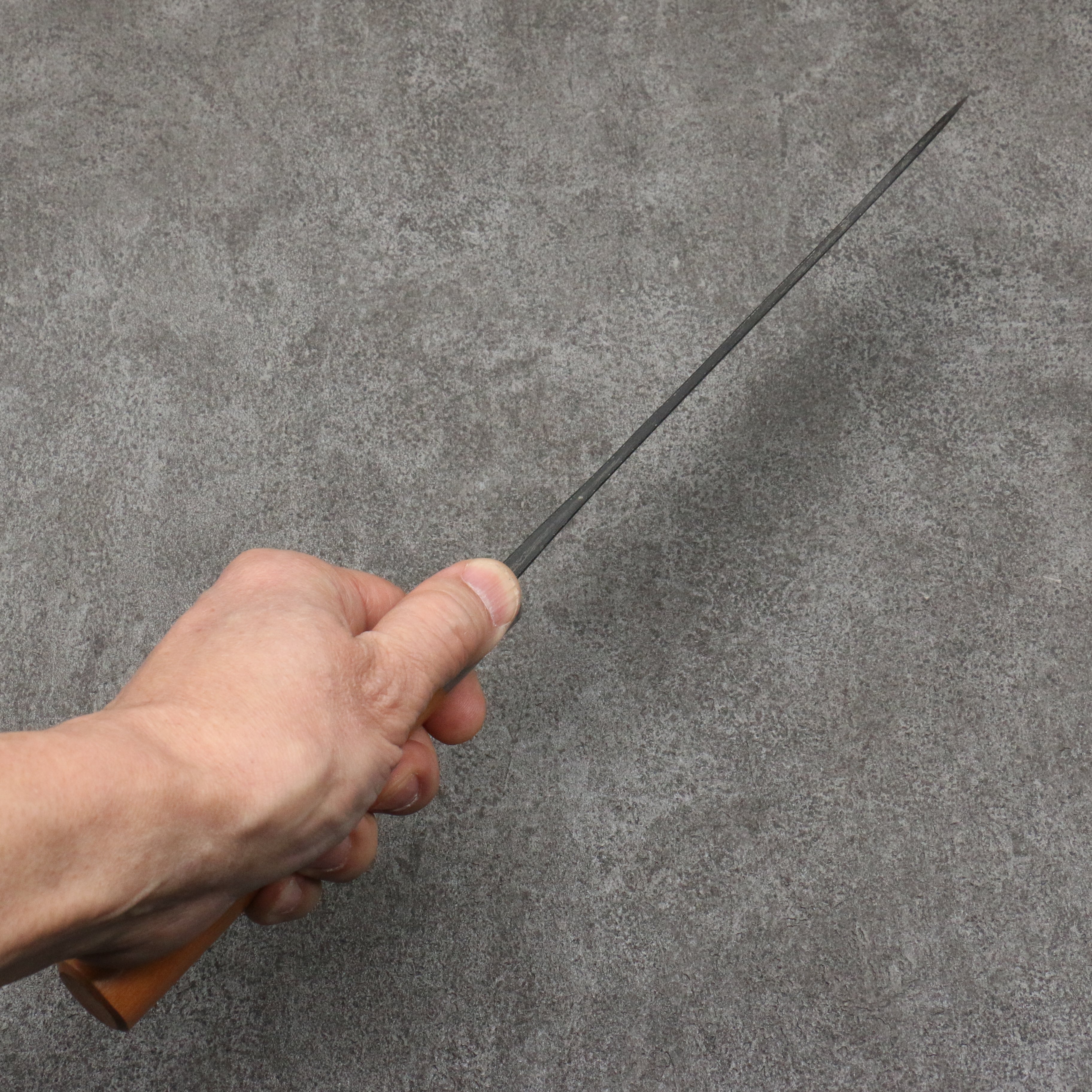 Nao Yamamoto White Steel No.2 Kurouchi Gyuto  210mm Cherry Tree Handle - Japanny - Best Japanese Knife