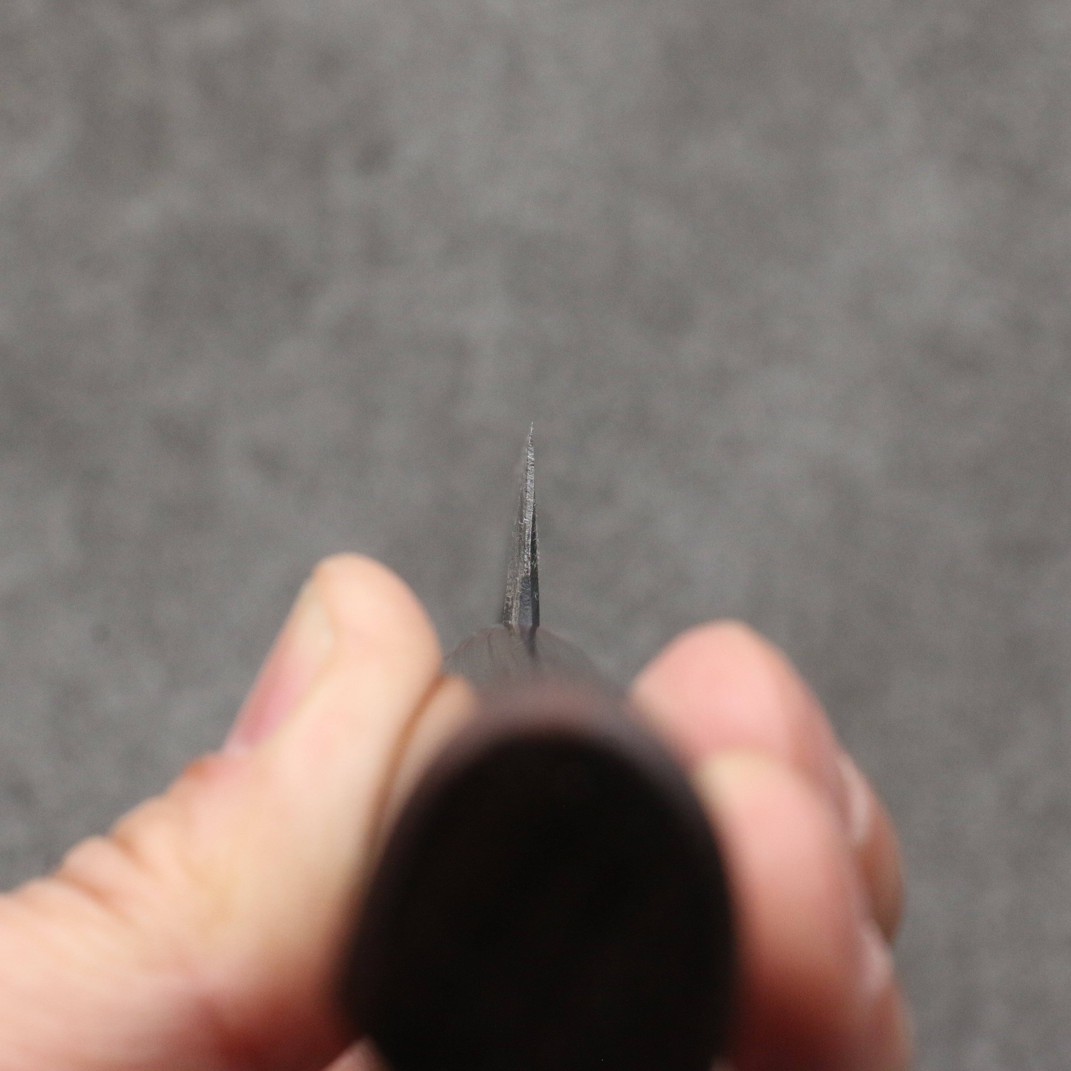 Nao Yamamoto Blue Steel Kurouchi Petty-Utility 135mm Shitan (ferrule: Red Pakka wood) Handle - Japanny - Best Japanese Knife