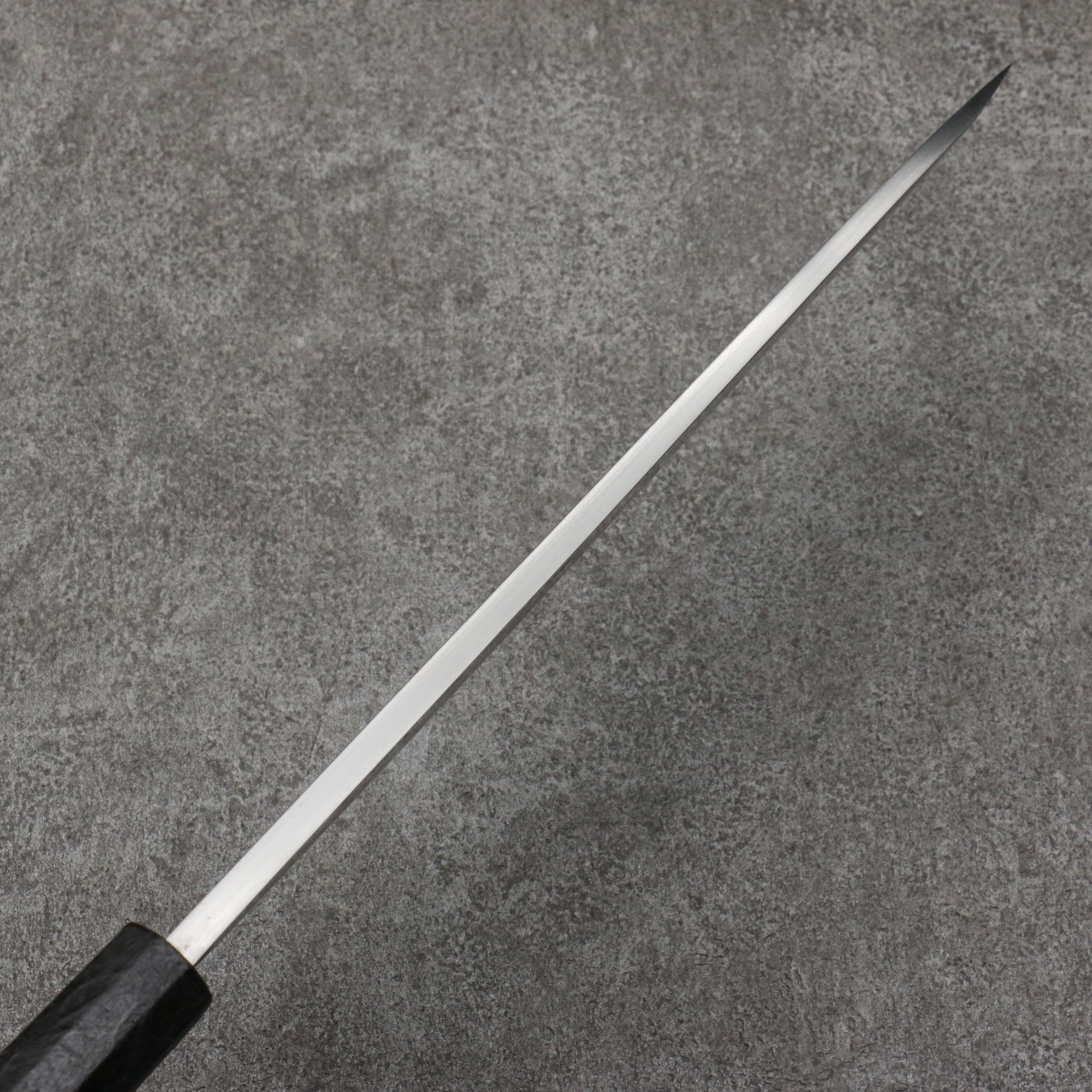 Hideo Kitaoka White Steel No.2 Damascus Mioroshi Deba 240mm Black Washi Wrapped Handle - Japanny - Best Japanese Knife