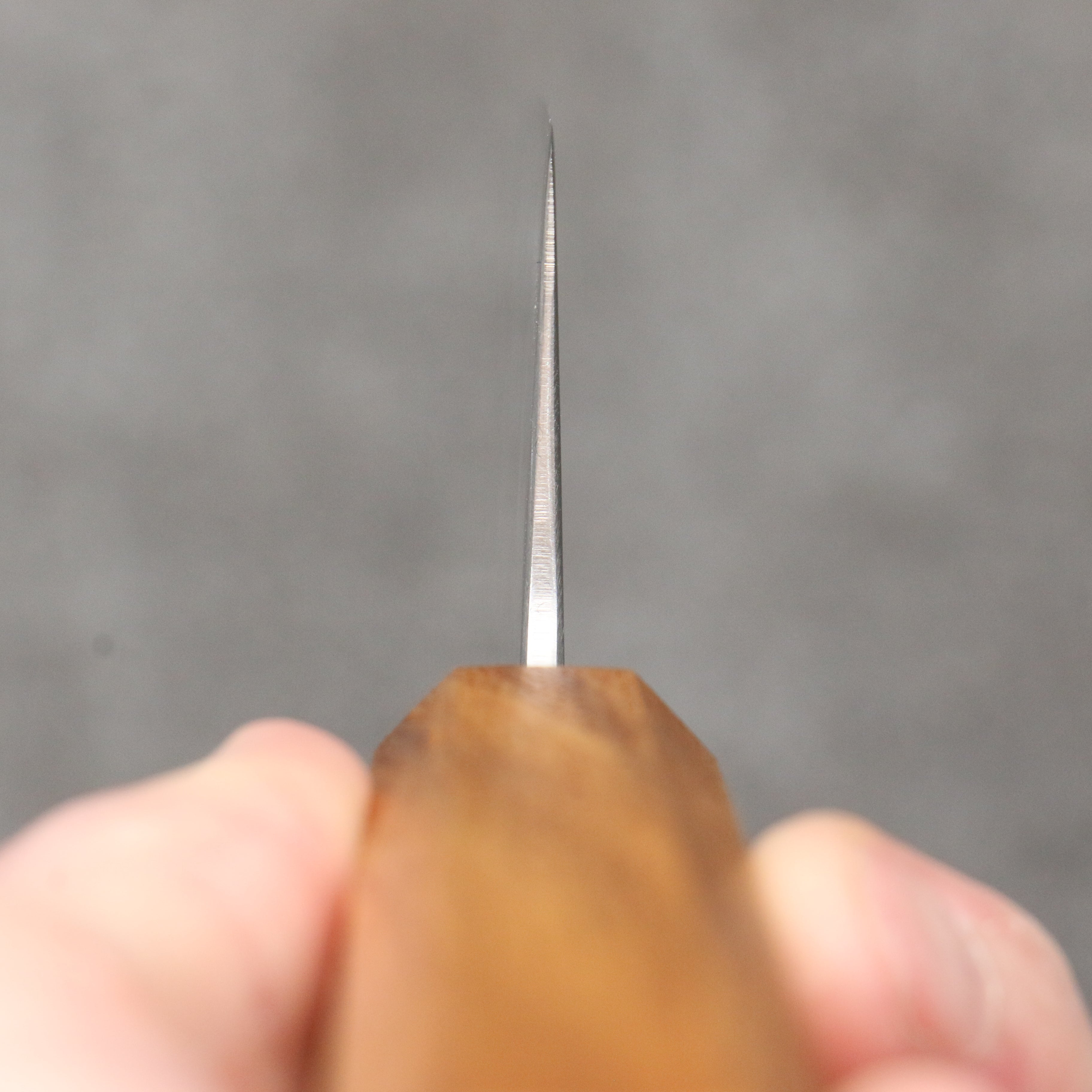 Seisuke Silver Steel No.3 Migaki Polish Finish Kiritsuke Gyuto  210mm White Oak Handle - Japanny - Best Japanese Knife