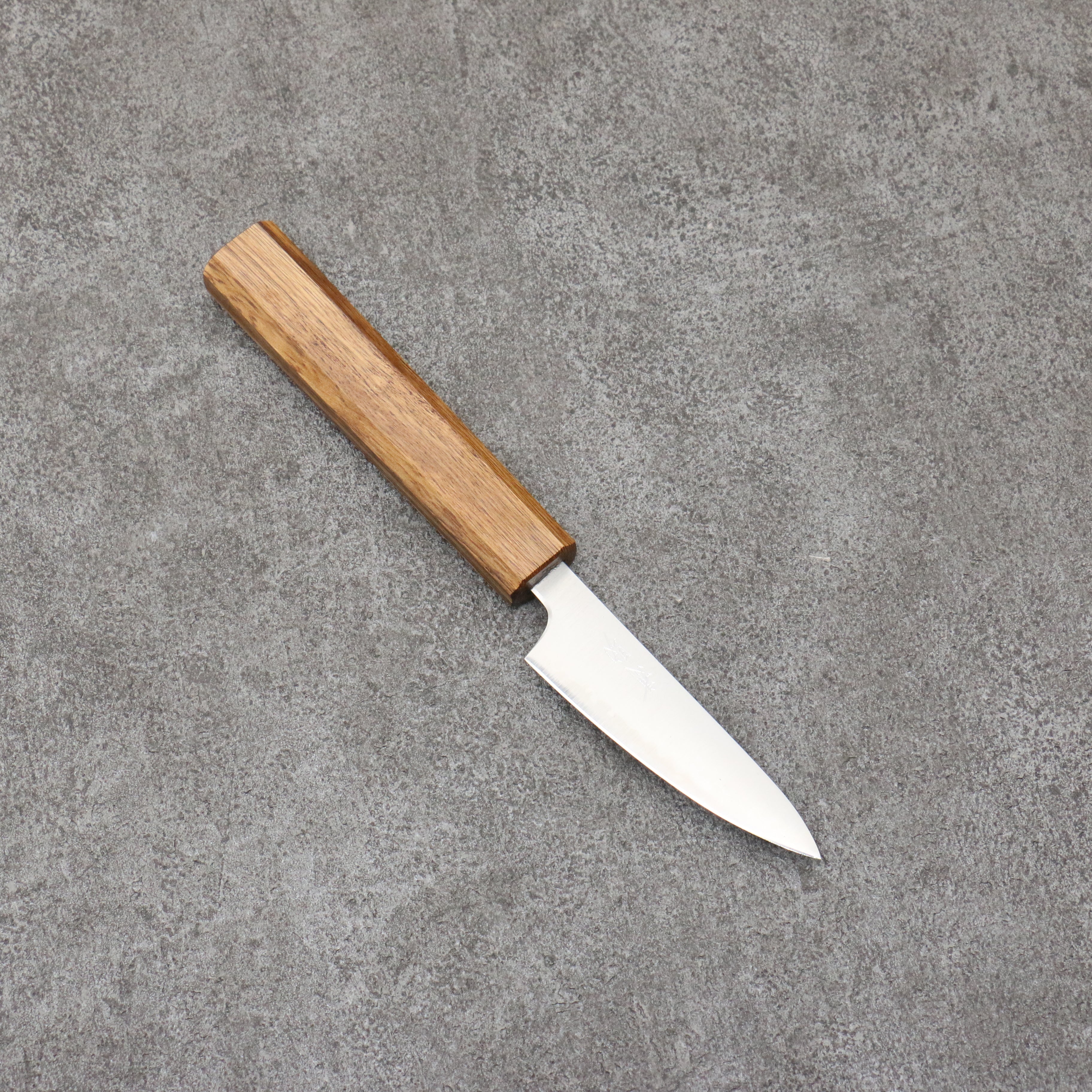 Seisuke Silver Steel No.3 Migaki Polish Finish Paring  80mm White Oak Handle - Japanny - Best Japanese Knife