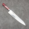 Seisuke Kagami2 AUS10 Mirrored Finish Damascus Gyuto  240mm Red Pakka wood Handle - Japanny - Best Japanese Knife