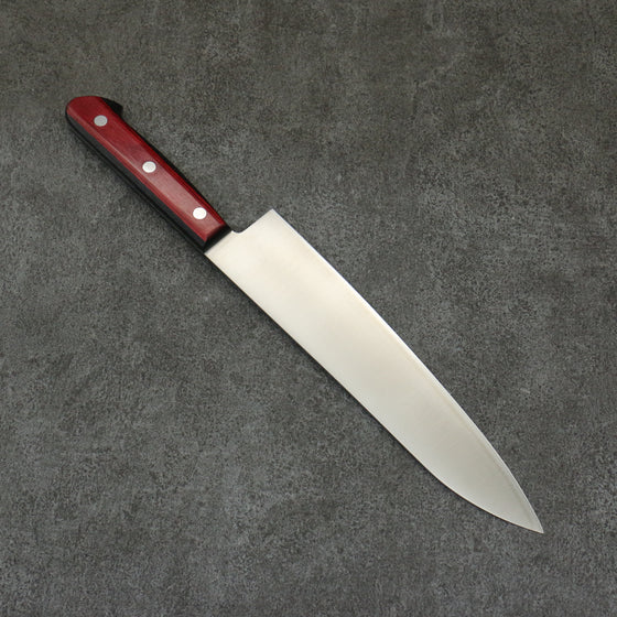 Seisuke SLD Migaki Polish Finish Gyuto  210mm Red Pakka wood Handle - Japanny - Best Japanese Knife