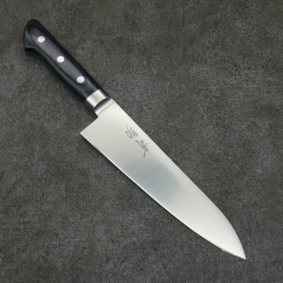 Seisuke Seiten Molybdenum Gyuto  180mm Navy blue Pakka wood Handle - Japanny - Best Japanese Knife