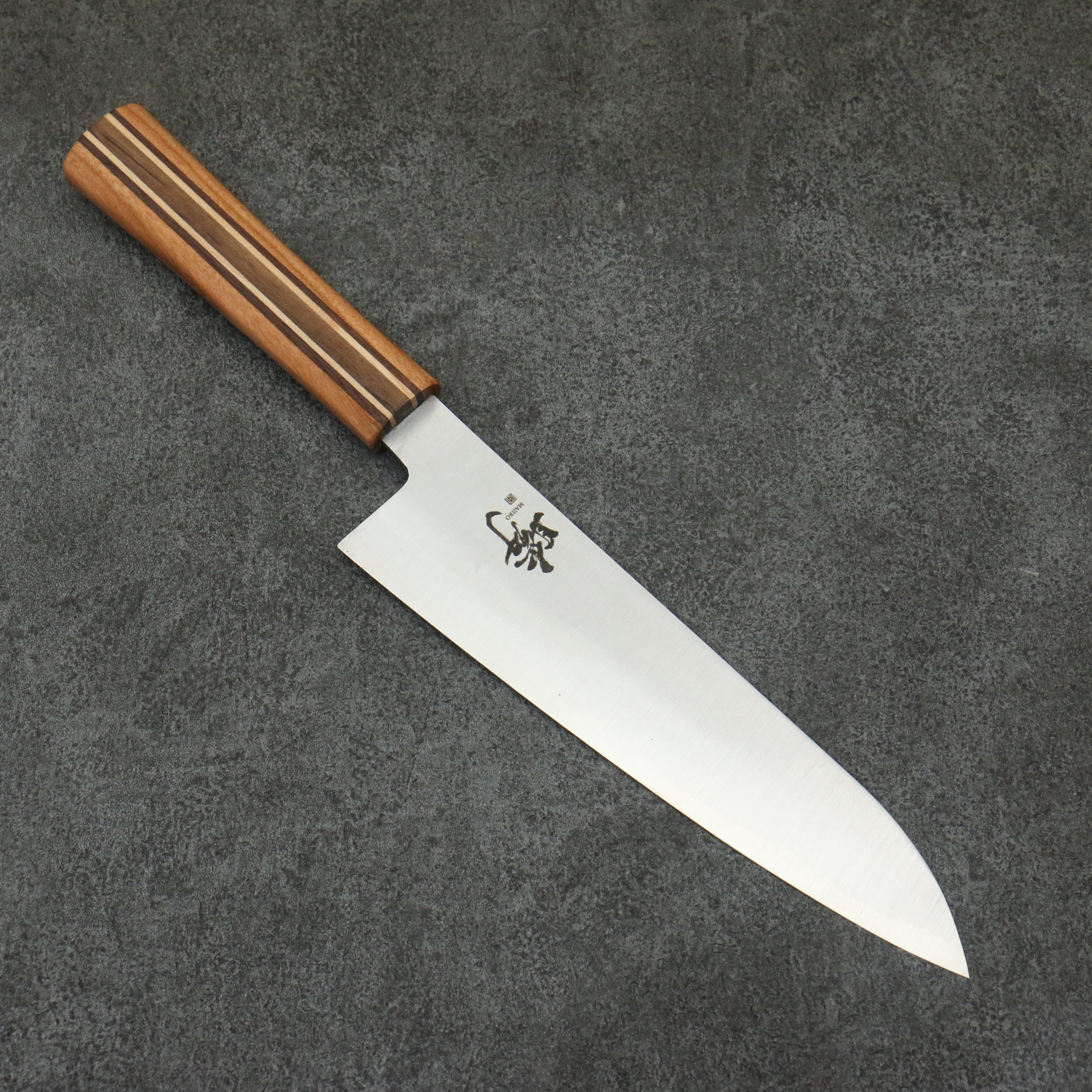 Shigeki Tanaka Majiro Silver Steel No.3 Gyuto  190mm Maple, Cherry, Walnut Handle - Japanny - Best Japanese Knife