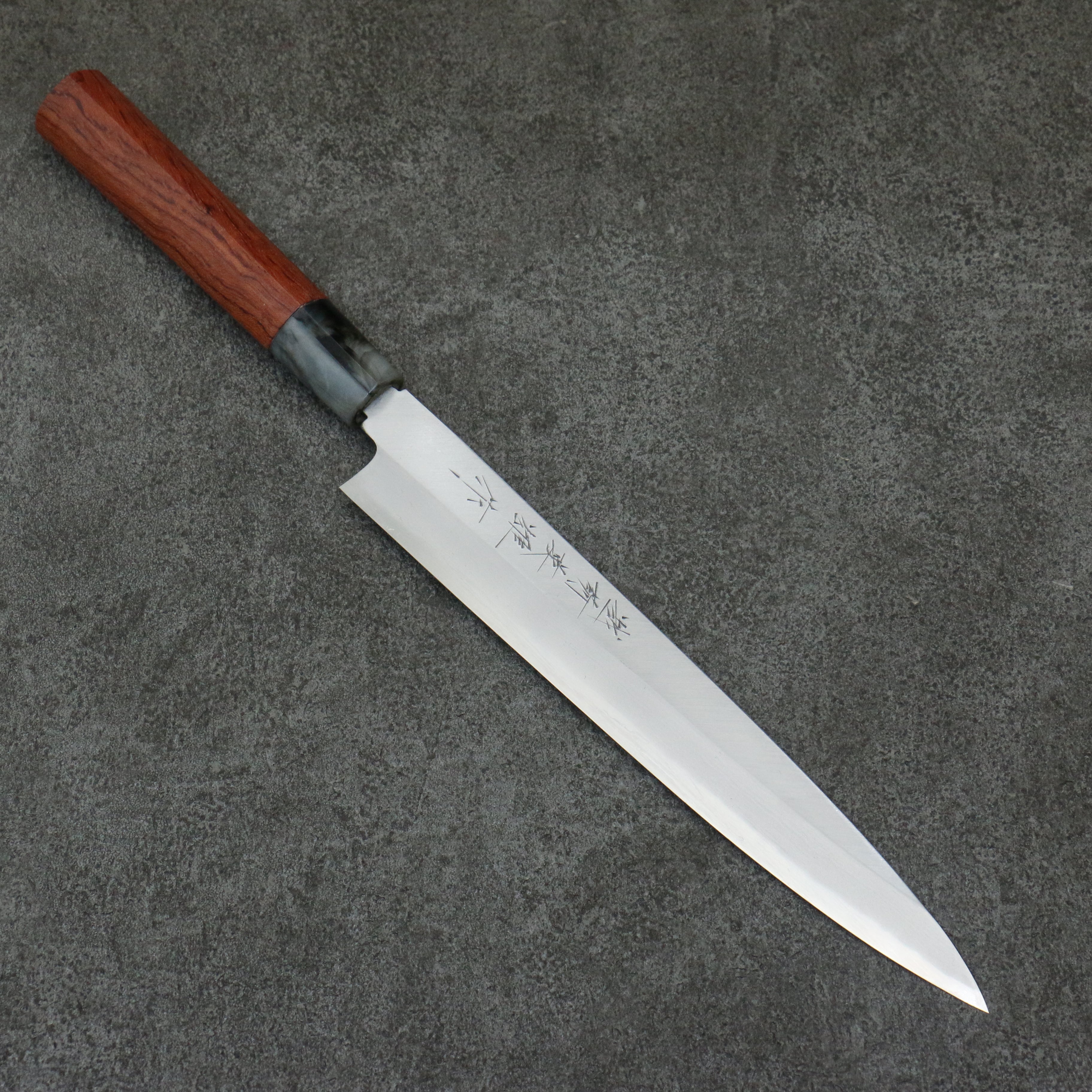 Hideo Kitaoka Blue Steel No.2 Yanagiba  210mm Bubinga Handle - Japanny - Best Japanese Knife