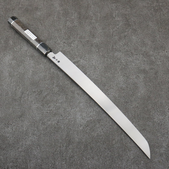 Sakai Takayuki Zangetsu Silver Steel No.3 Sakimaru Yanagiba  330mm Stabilized wood Handle with Sheath - Japanny - Best Japanese Knife