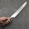 Sakai Takayuki Ginryu Honyaki Swedish Steel Mirrored Finish Sakimaru Yanagiba  300mm Stabilized wood Handle with Sheath - Japanny - Best Japanese Knife