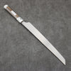 Sakai Takayuki Ginryu Honyaki Swedish Steel Mirrored Finish Sakimaru Yanagiba  300mm Stabilized wood Handle with Sheath - Japanny - Best Japanese Knife