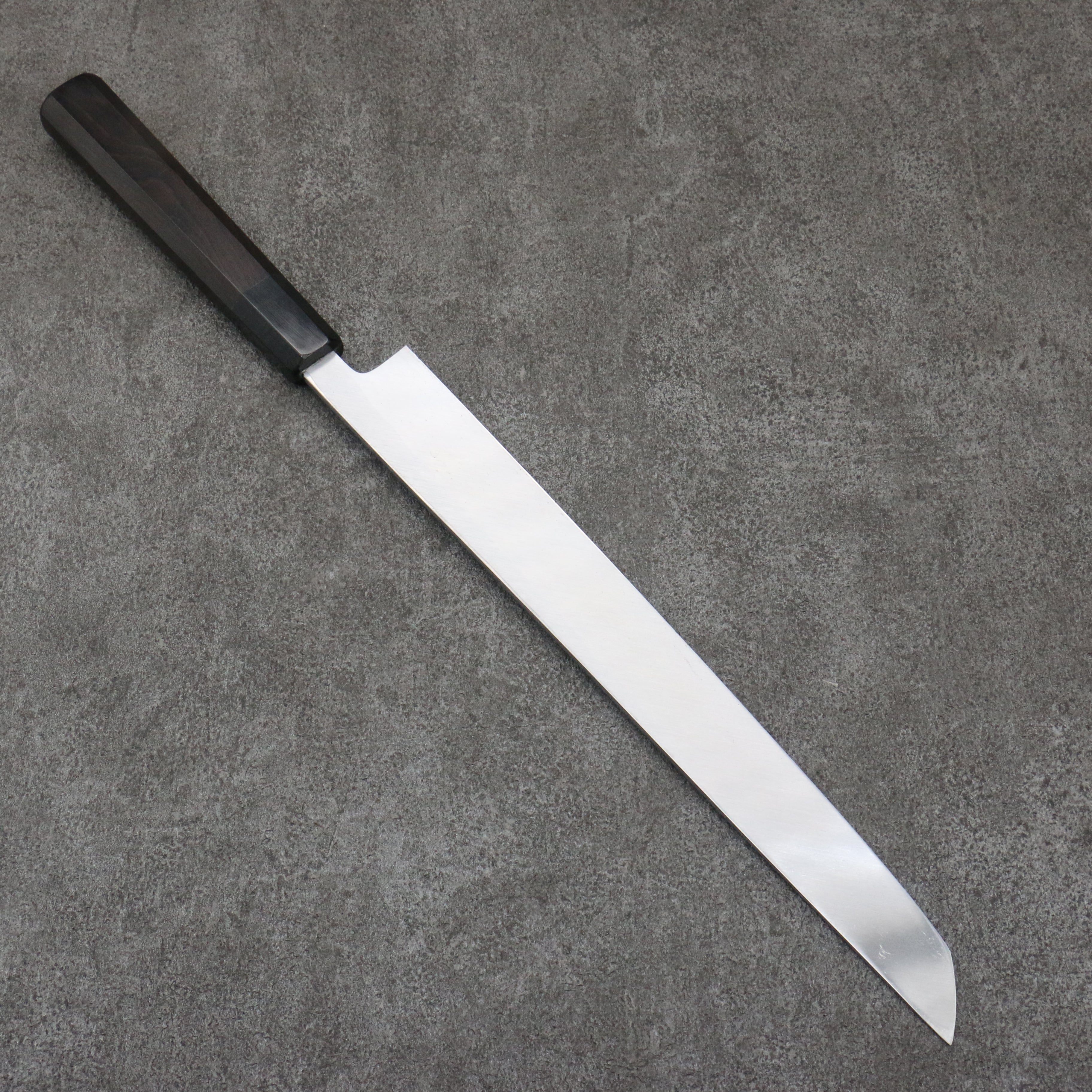 Tessen by Tanaka Tamahagane Sakimaru Yanagiba  300mm Ebony Wood Handle with Sheath - Japanny - Best Japanese Knife