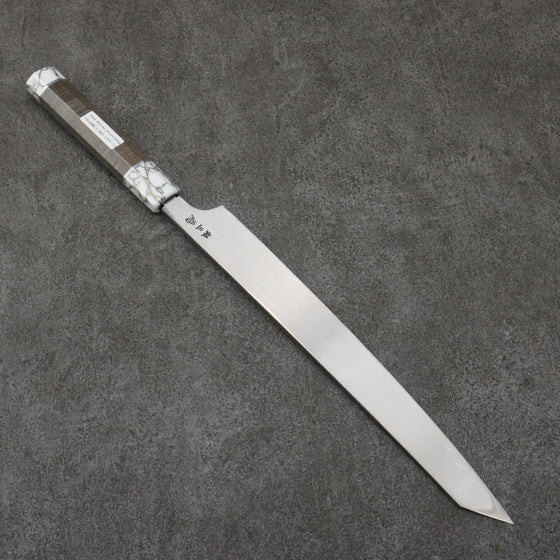 Sakai Takayuki Chef Series Hien Silver Steel No.3 Kiritsuke Yanagiba  300mm Stabilized wood (White Ferrule and End Cap) Handle with Sheath - Japanny - Best Japanese Knife