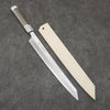 Sakai Takayuki Chef Series Hien Silver Steel No.3 Kiritsuke Yanagiba  300mm Stabilized wood (White Ferrule and End Cap) Handle with Sheath - Japanny - Best Japanese Knife