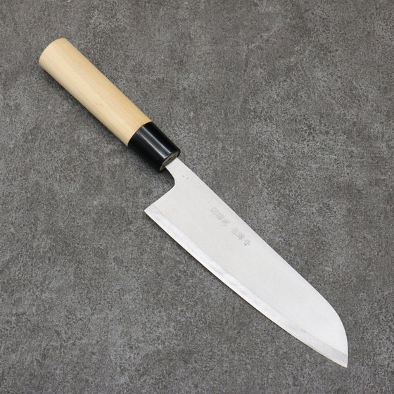 Nakaniida White Steel No.2 Migaki Polish Finish Santoku  165mm Magnolia Handle - Japanny - Best Japanese Knife