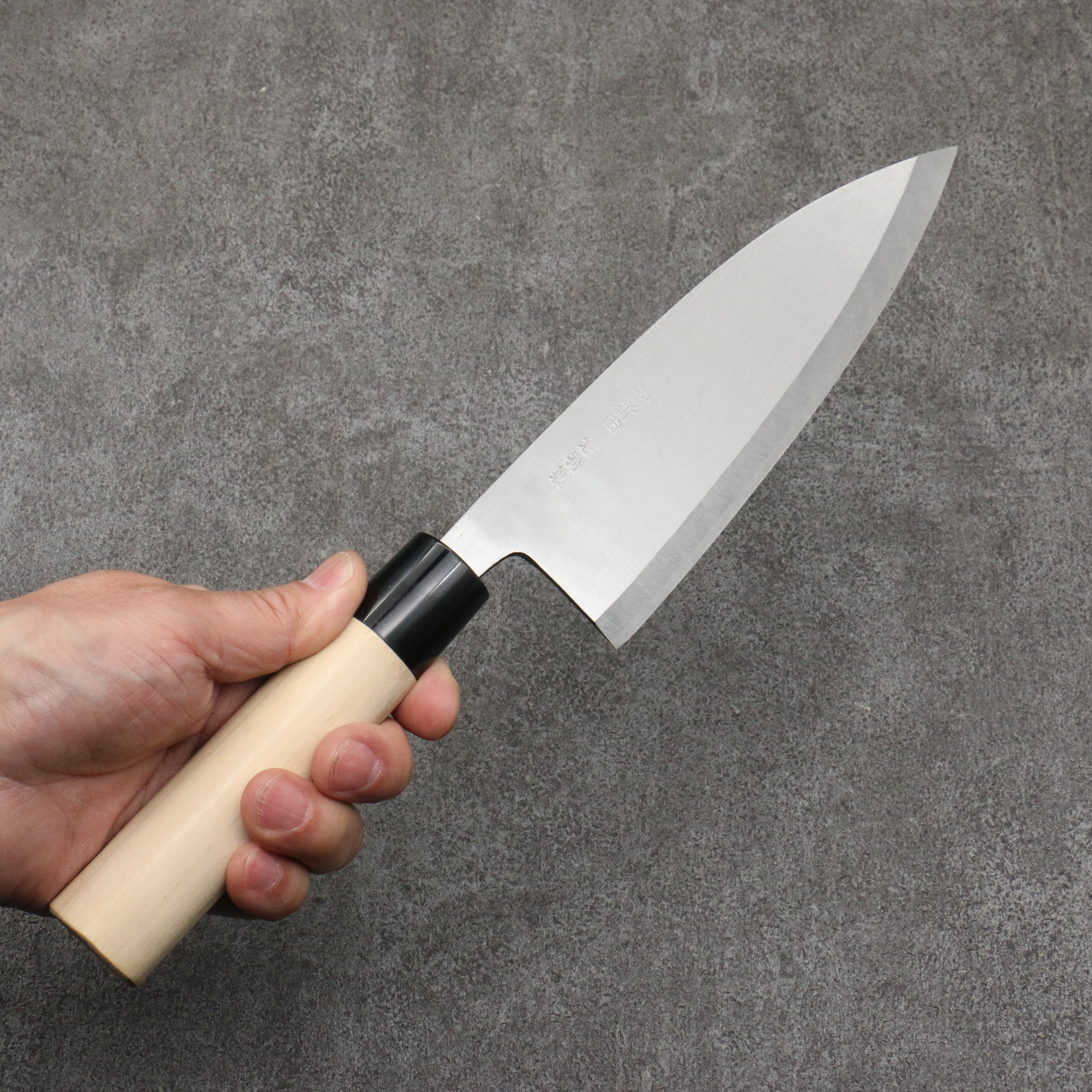 Nakaniida White Steel No.2 Migaki Polish Finish Deba  165mm Magnolia Handle - Japanny - Best Japanese Knife