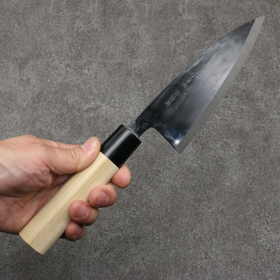 Nakaniida White Steel No.2 Black Deba  135mm Magnolia Handle - Japanny - Best Japanese Knife