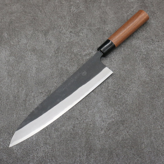 Nao Yamamoto Blue Steel Kurouchi Gyuto  240mm Walnut Handle - Japanny - Best Japanese Knife