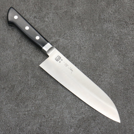 Seisuke VG1 Migaki Polish Finish Santoku  165mm Black Pakka wood Handle - Japanny - Best Japanese Knife