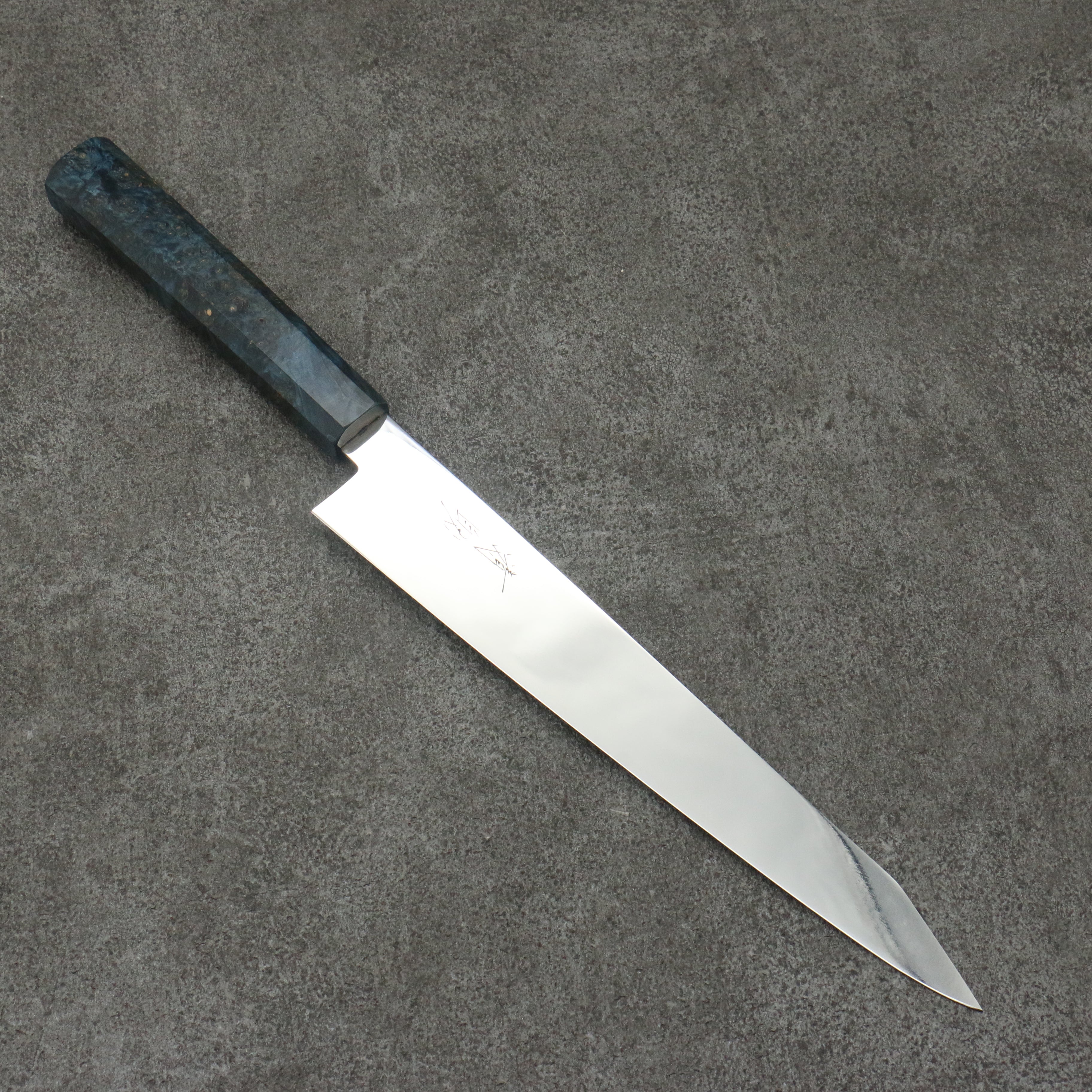 Seisuke VG10 Mirrored Finish Sujihiki  240mm Stabilized wood Handle - Japanny - Best Japanese Knife