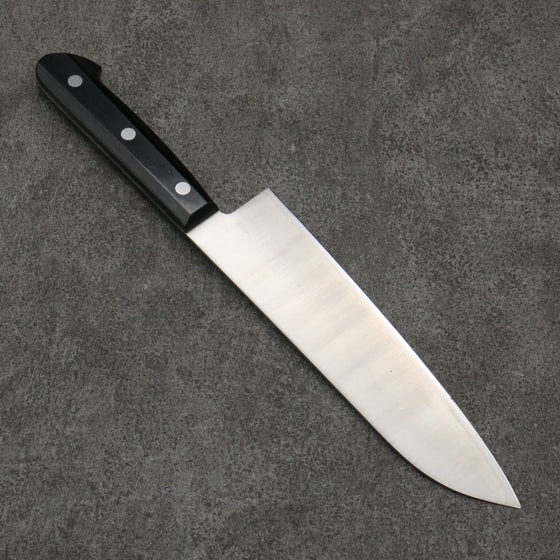 Seisuke SLD Migaki Polish Finish Santoku  180mm Black Pakka wood Handle - Japanny - Best Japanese Knife