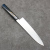 Kajin Cobalt Special Steel Damascus Gyuto  210mm Dark Blue and Gold Lacquered Handle - Japanny - Best Japanese Knife