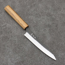  Yoshimi Kato White Steel Black Damascus Petty-Utility 150mm Live oak Lacquered Handle - Seisuke Knife