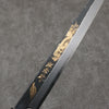 Sakai Takayuki Gold Filled Engraving by Kubota Shouryu White Steel No.2 Black Finished Yanagiba  300mm Ebony Wood Handle - Japanny - Best Japanese Knife