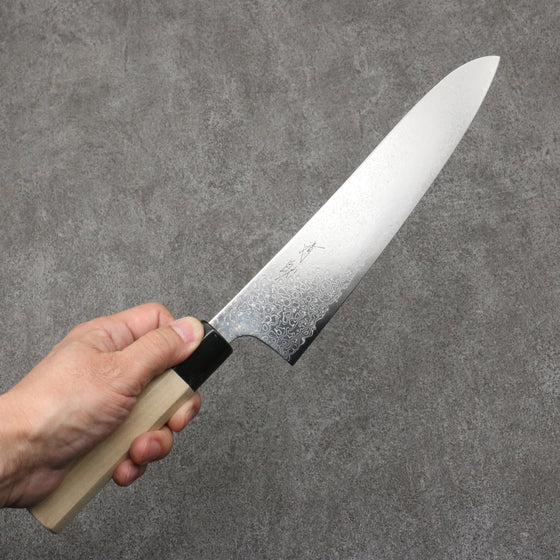 Seisuke SG2 Damascus Gyuto  240mm Magnolia Handle - Japanny - Best Japanese Knife