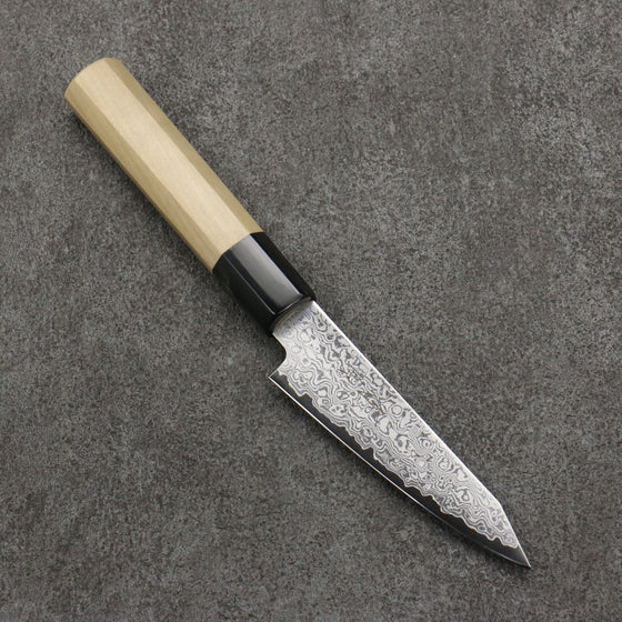 Seisuke VG10 Damascus Kiritsuke Petty-Utility  105mm Magnolia Handle - Japanny - Best Japanese Knife