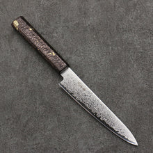  Kanjyo SG2 Damascus Petty-Utility  150mm Purple Lacquered  Handle - Japanny - Best Japanese Knife