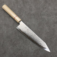  Seisuke VG10 Damascus Kiritsuke Gyuto  210mm White Micarta Handle - Japanny - Best Japanese Knife