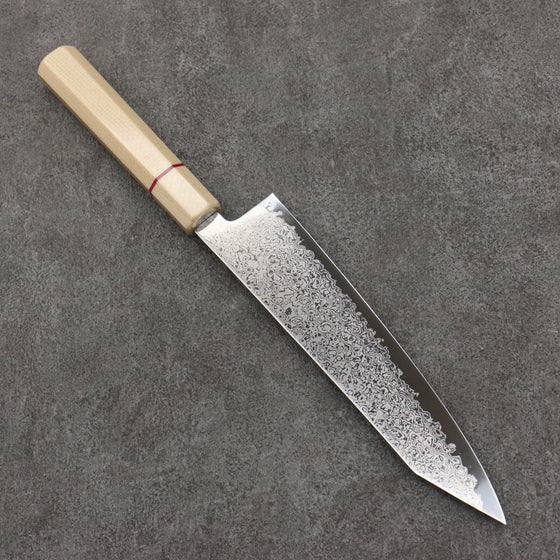 Seisuke VG10 Damascus Kiritsuke Gyuto  210mm White Micarta Handle - Japanny - Best Japanese Knife