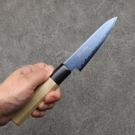 Seisuke VG10 Ion plating Damascus Petty-Utility  105mm Magnolia Handle - Japanny - Best Japanese Knife